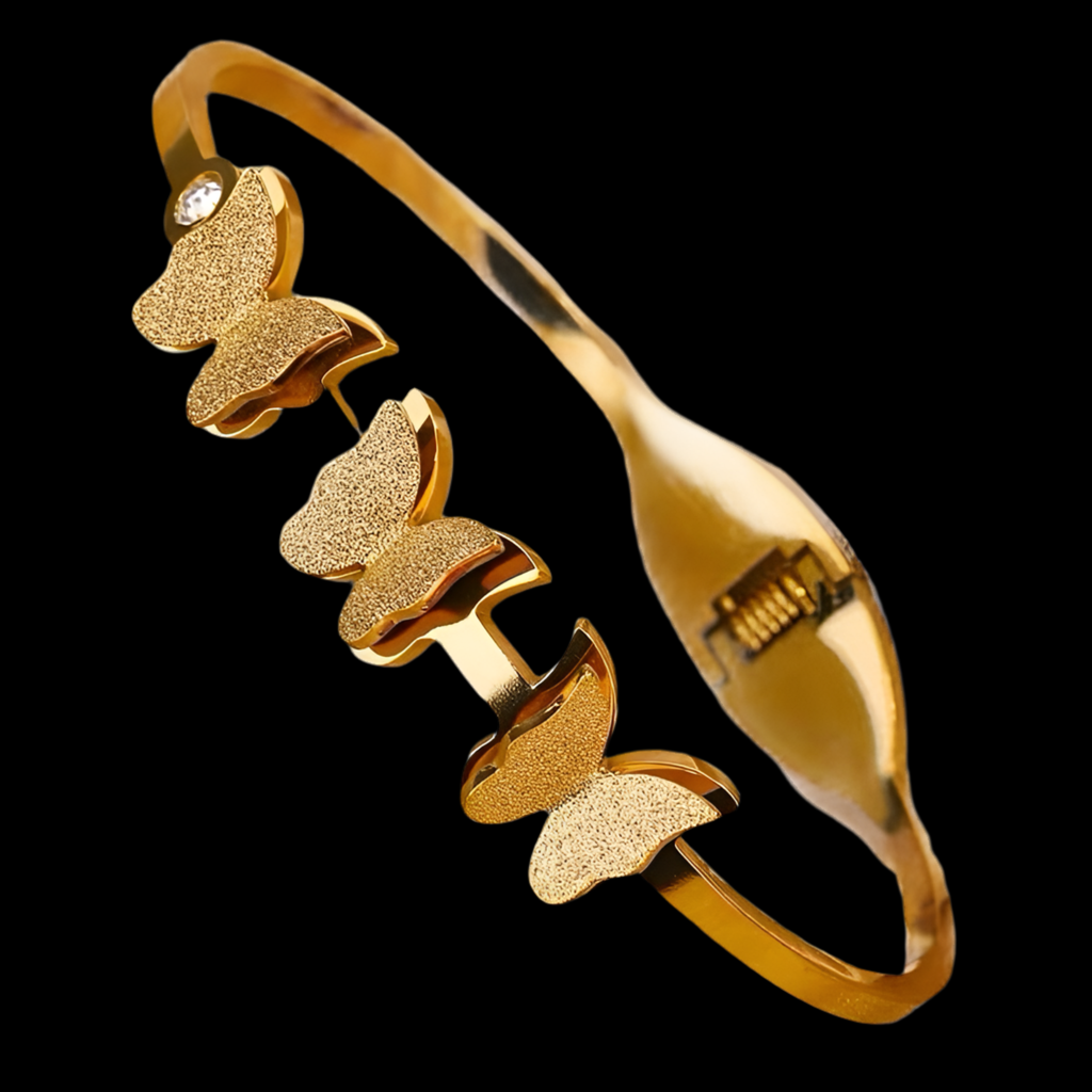 Butterfly Bangle | 18kt Gold Plated