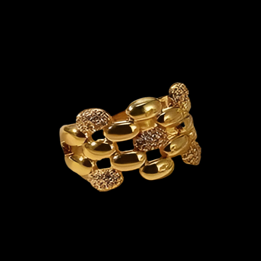 Wool Adjustable Ring | 18kt gold plated