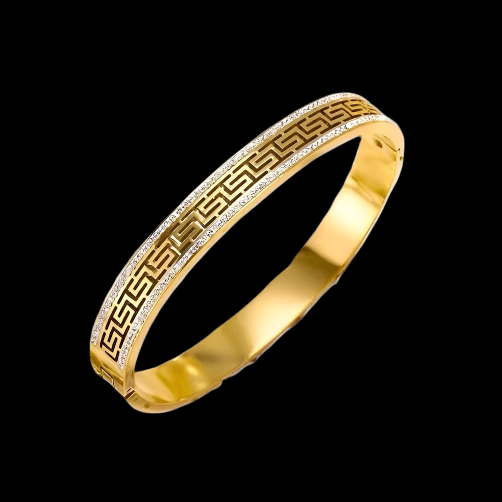 Mazey Bangle | 18kt Gold Plated