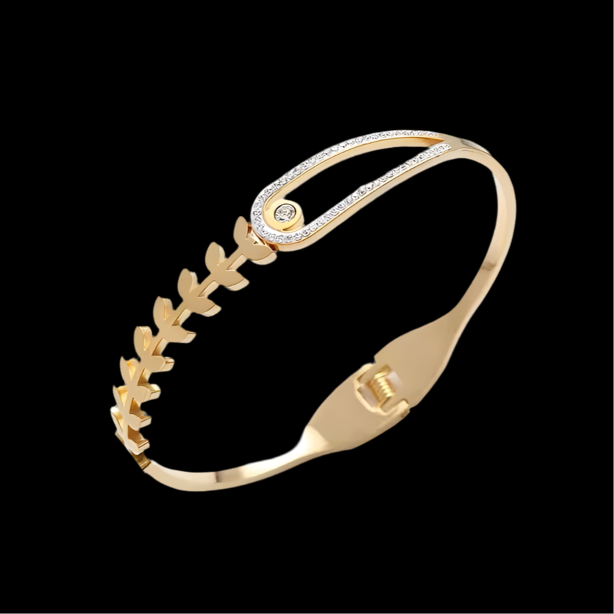Wheat Bangle | 18kt Gold Plated