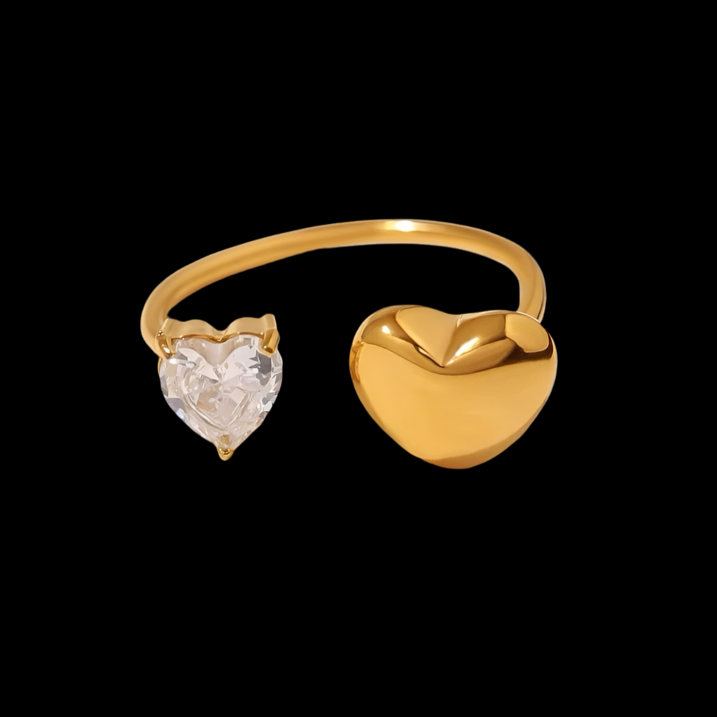 Love Struck Adjustable Ring | 18kt Gold Plated