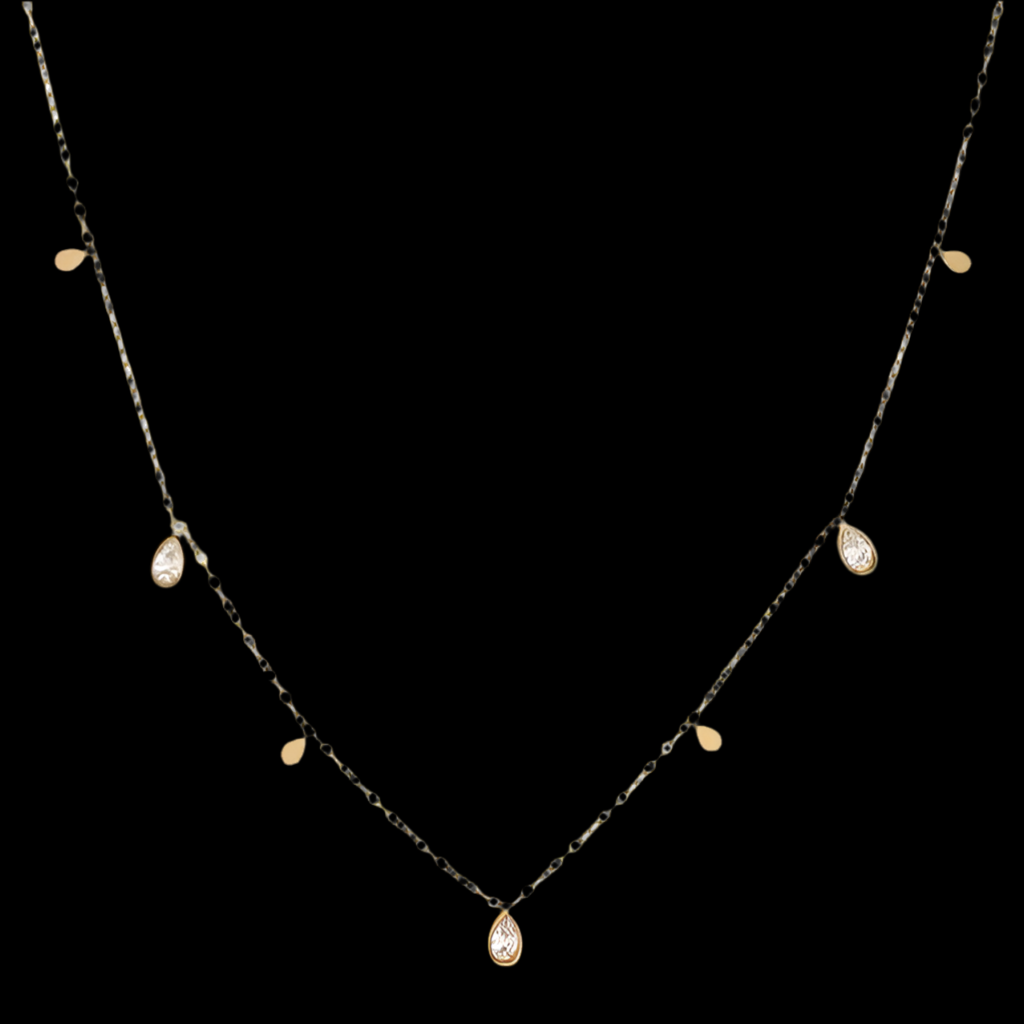 Pear Drop Necklace | 18kt Gold Plated