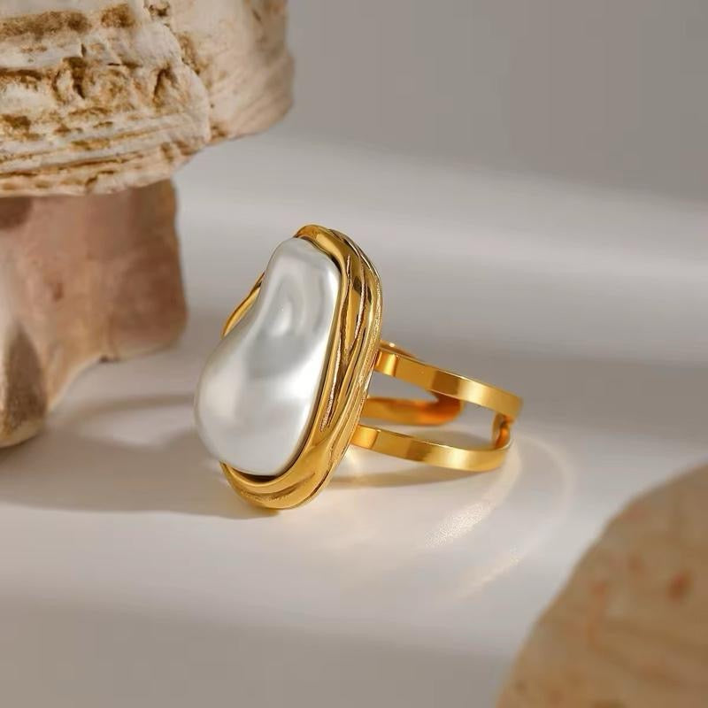 Purl Adjustable Ring | 18kt Gold Plated