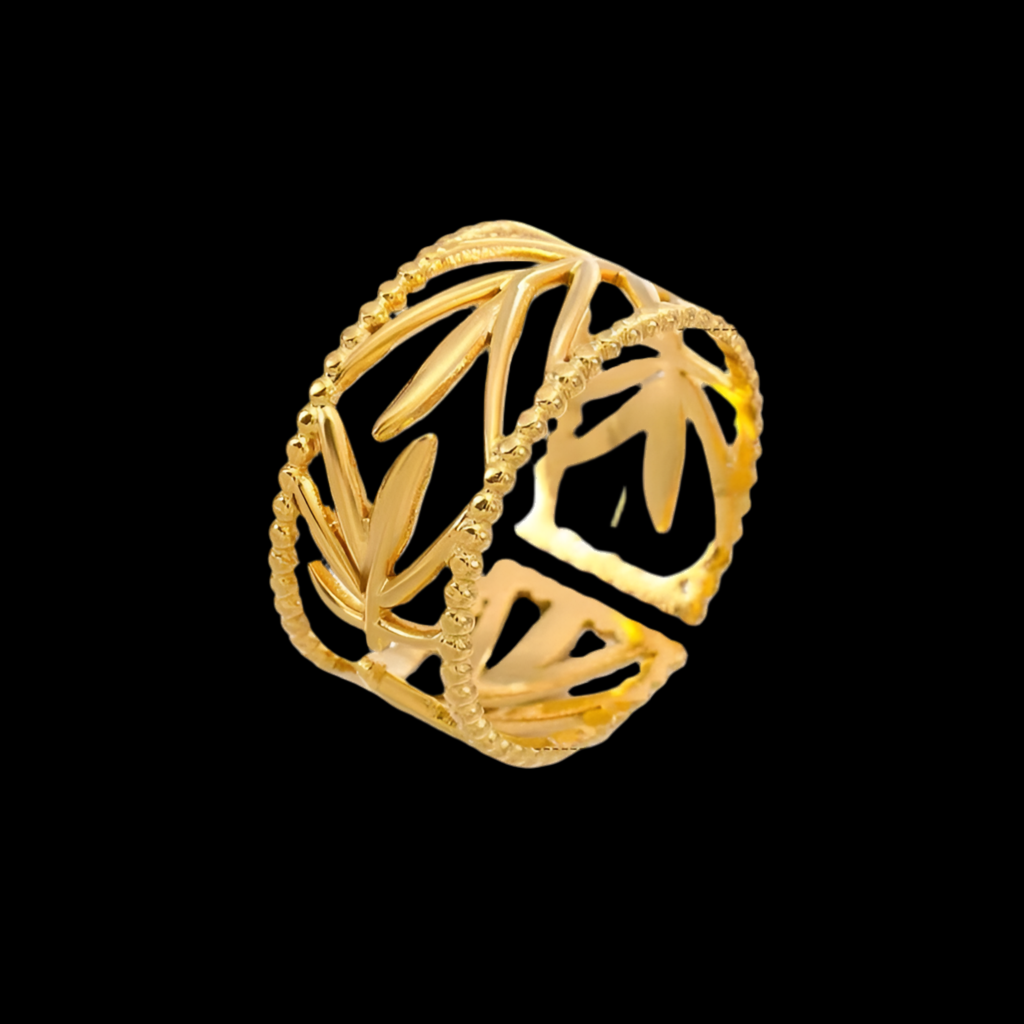 Palm Adjustable Ring | 18kt Gold Plated