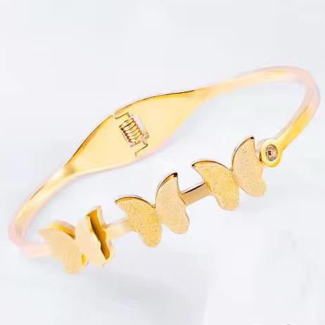 Butterfly Bangle | 18kt Gold Plated
