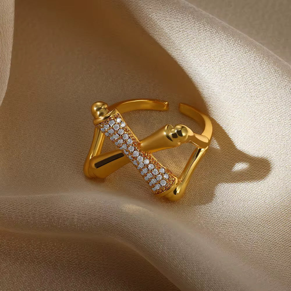 Xyla Adjustable Ring | 18kt Gold Plated