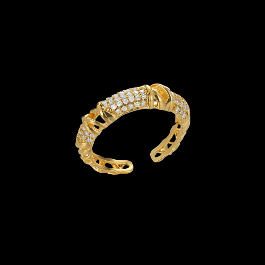 Hala Adjustable Ring | 18kt gold plated