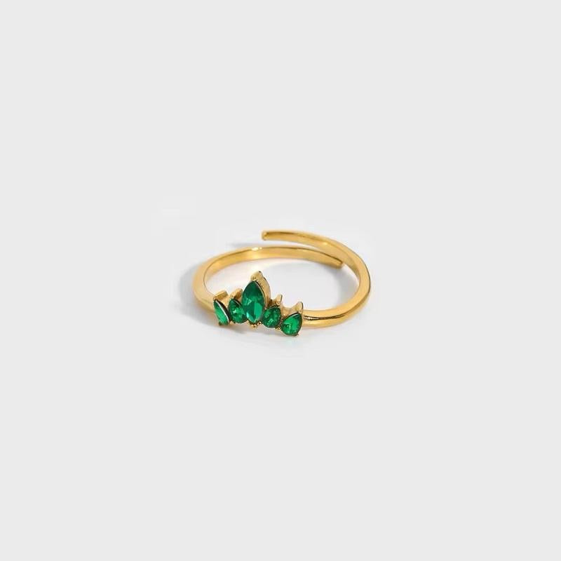 Tiara Adjustable Ring | 18kt gold plated
