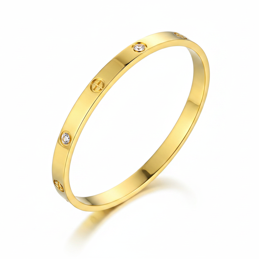 Split diamanté Bangle