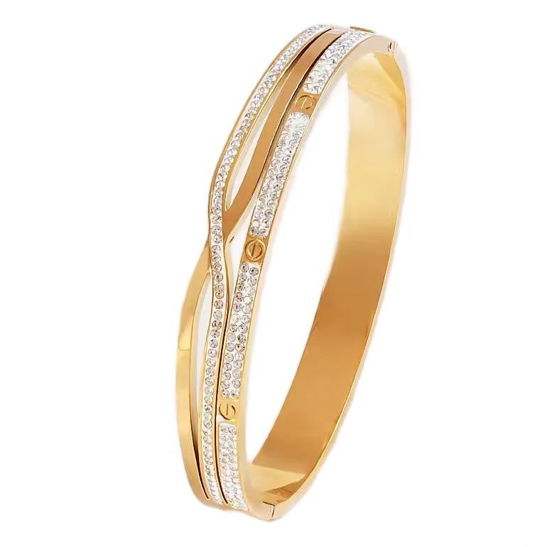 Diana Bangle | 18kt Gold Plated