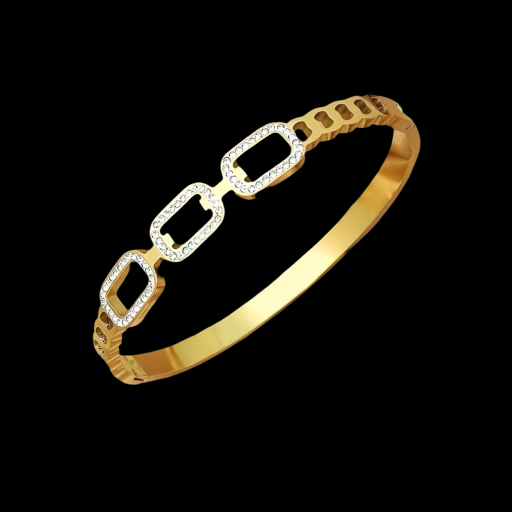 Sneaky Link Bangle | 18kt Gold Plated