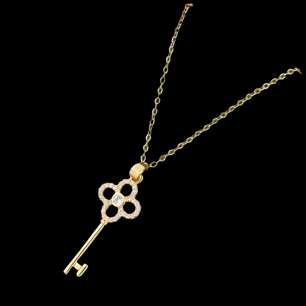 Keyed Necklace | 18kt Gold Plated