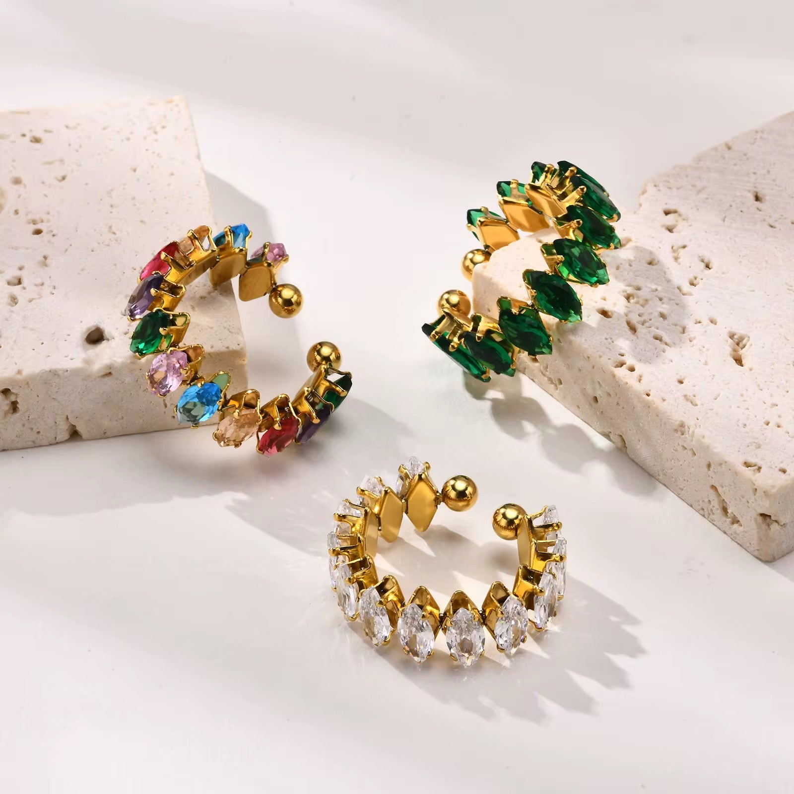 Mina Adjustable Ring | 18kt gold plated