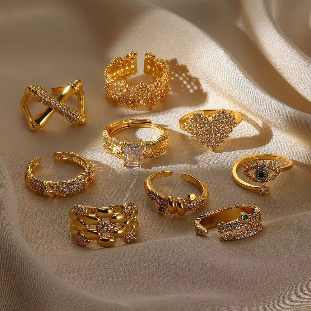 Coiled Adjustable Ring | 18kt Gold Plated