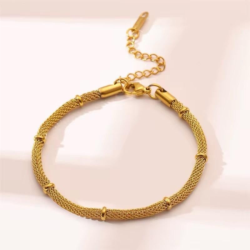 Mesh Bracelet | 18kt Gold Plated