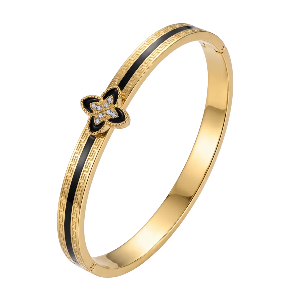 Tulip Bangle - Black