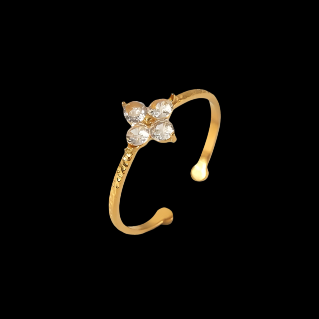 Bloom Adjustable Ring | 18kt Gold Plated