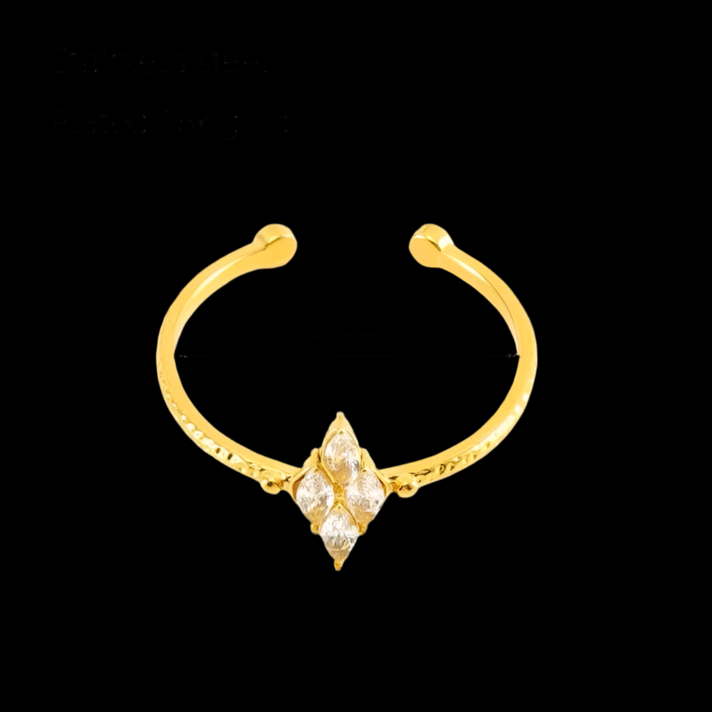 Stellar Adjustable Ring | 18tk Gold Plated