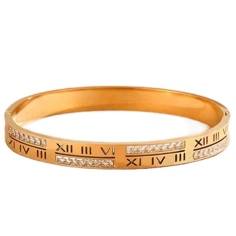 Romane Bangle | 18kt Gold Plated