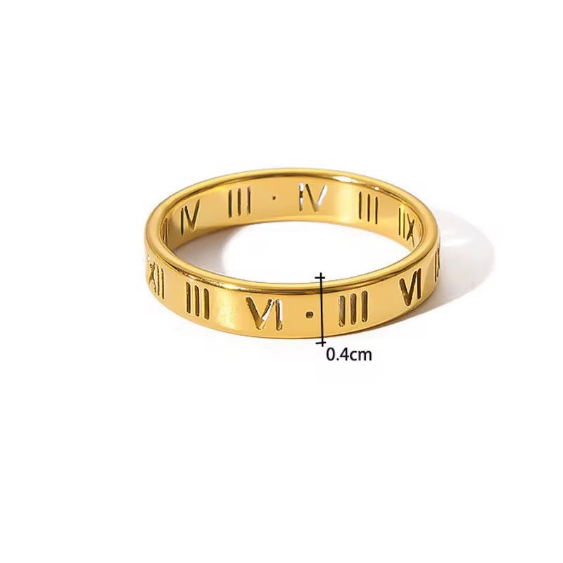 Numeral Ring | 18kt Gold Plated