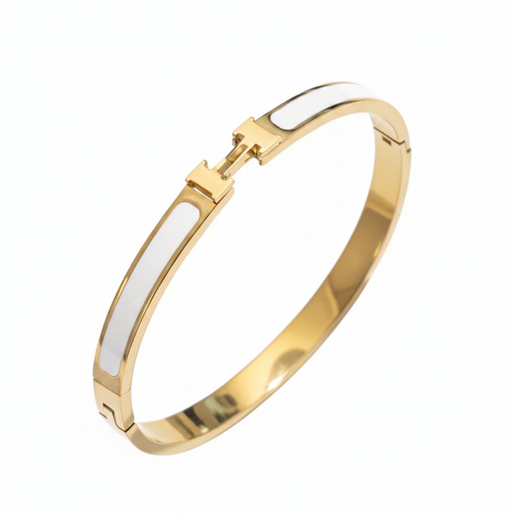 Henna Bangle - White