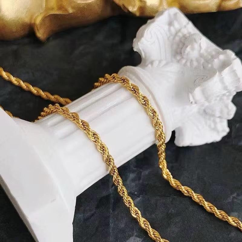 Rope Bracelet | 18kt gold plated