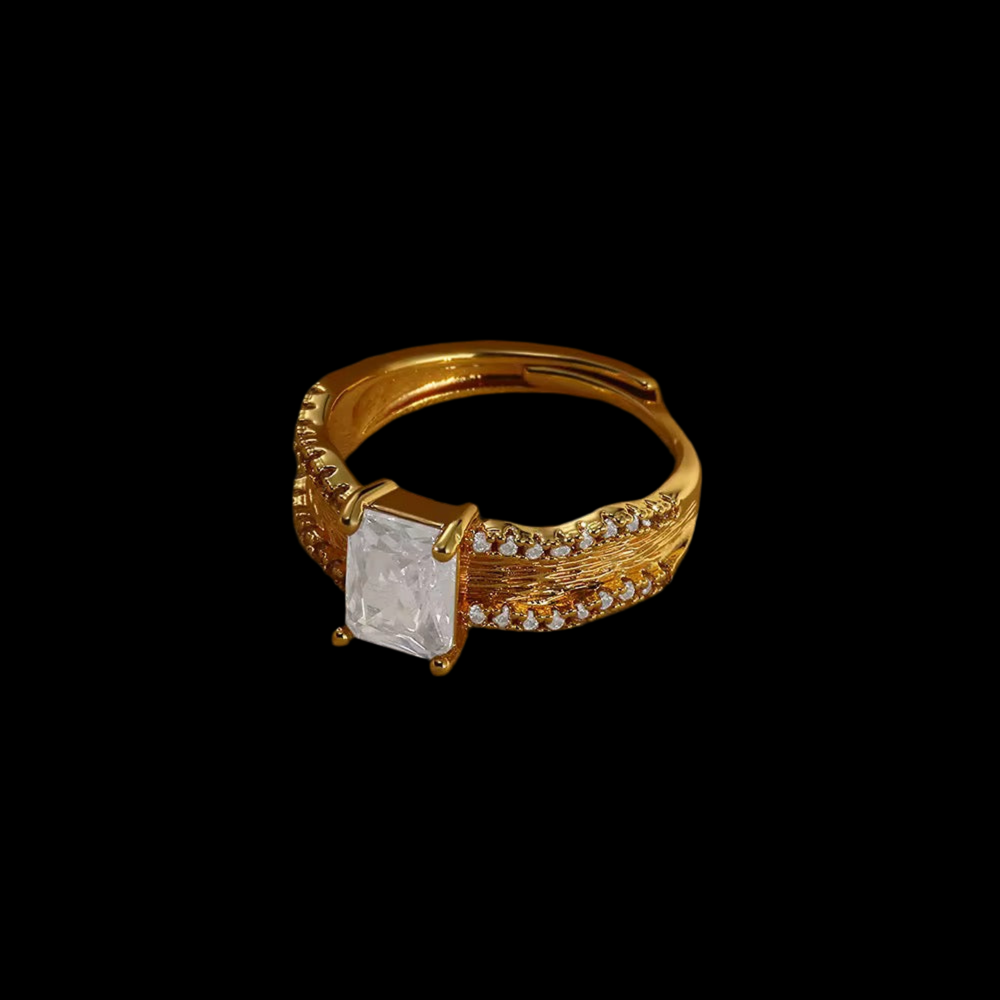 Tina Adjustable Ring | 18tk Gold Plated