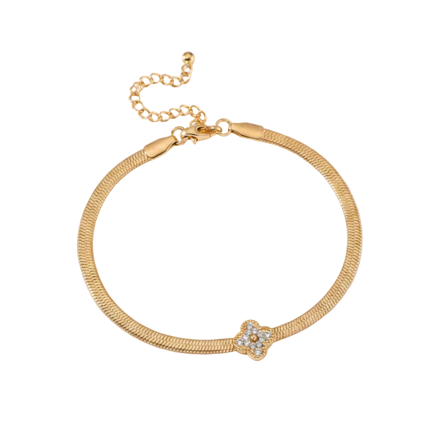 Eyla Clover Bracelet - White