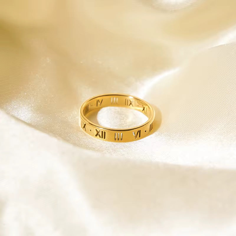 Numeral Ring | 18kt Gold Plated