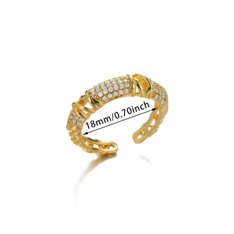 Hala Adjustable Ring | 18kt gold plated
