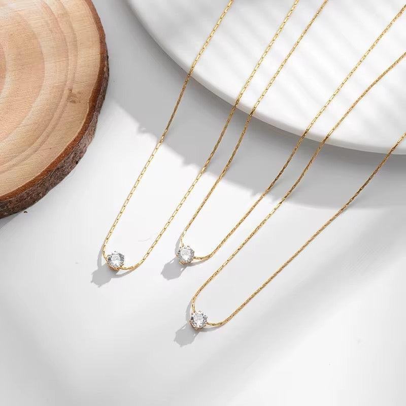 Zirconi Necklace | 18kt Gold Plated