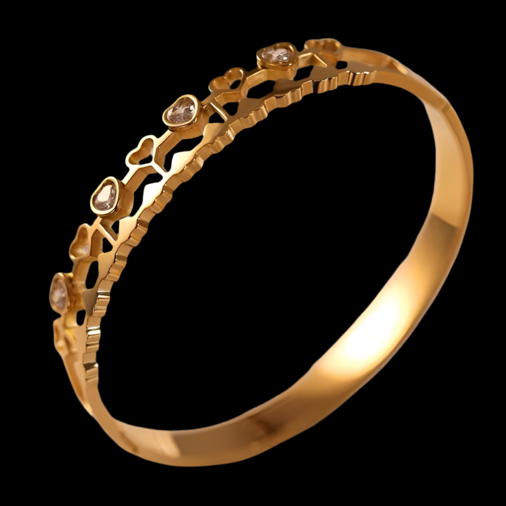 Mina Bangle | 18kt Gold Plated