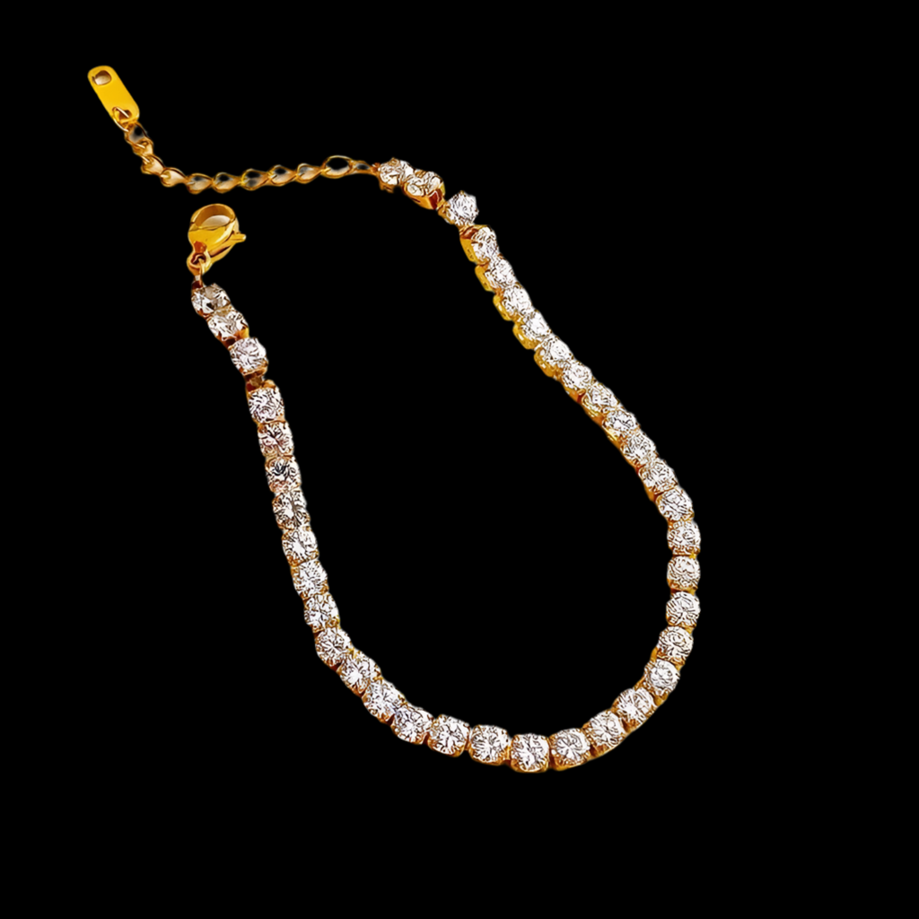 Cubic Tennis Bracelet | 18kt gold plated