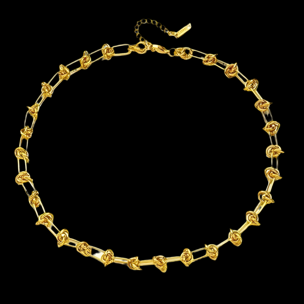 Knotted Necklace | 18kt Gold Plated