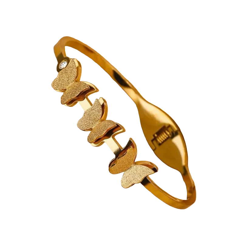 Butterfly Bangle | 18kt Gold Plated