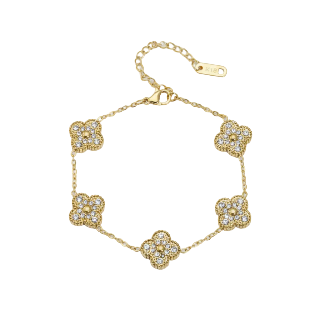 Diamanté Clover Bracelet