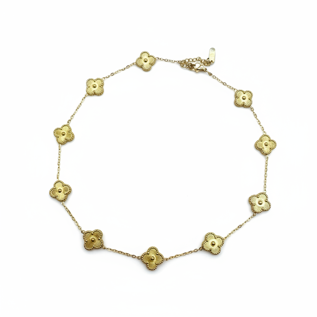 Full Clover Necklace - Gold