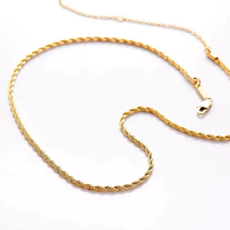 Rope Necklace | 18kt Gold Plated