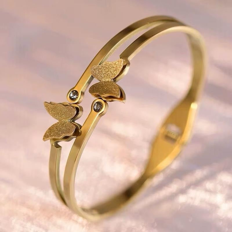 Nature Bangle | 18kt Gold Plated
