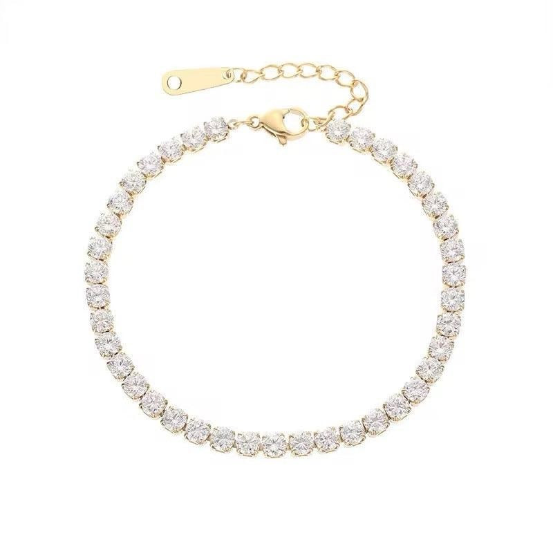 Cubic Tennis Bracelet | 18kt gold plated