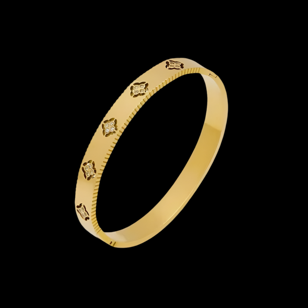 Cyna Bangle | 18kt Gold Plated