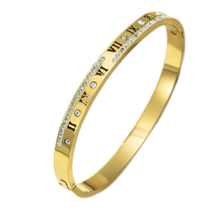 Romane Bangle | 18kt Gold Plated