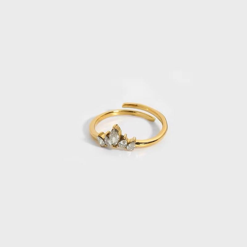 Tiara Adjustable Ring | 18kt gold plated