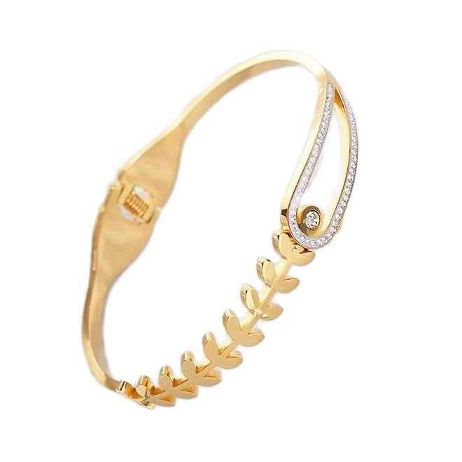 Wheat Bangle | 18kt Gold Plated
