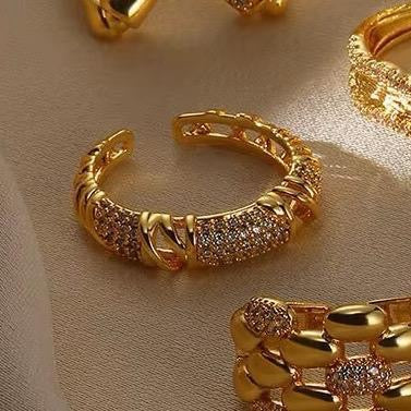 Hala Adjustable Ring | 18kt gold plated