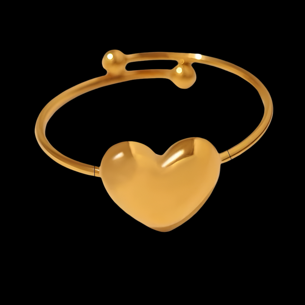 Heart Adjustable Ring | 18kt Gold Plated
